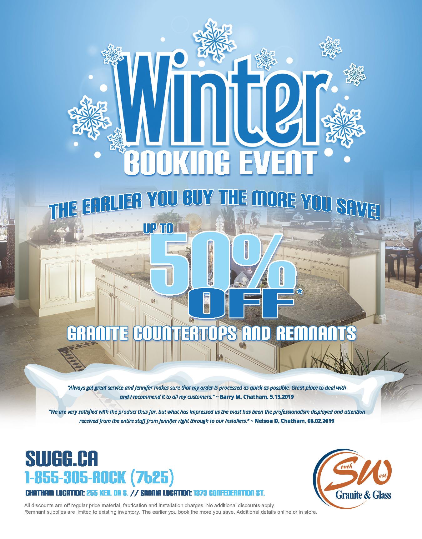 Winter booking flyer