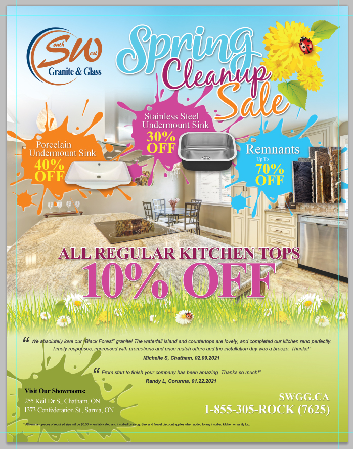 spring clean up sale front